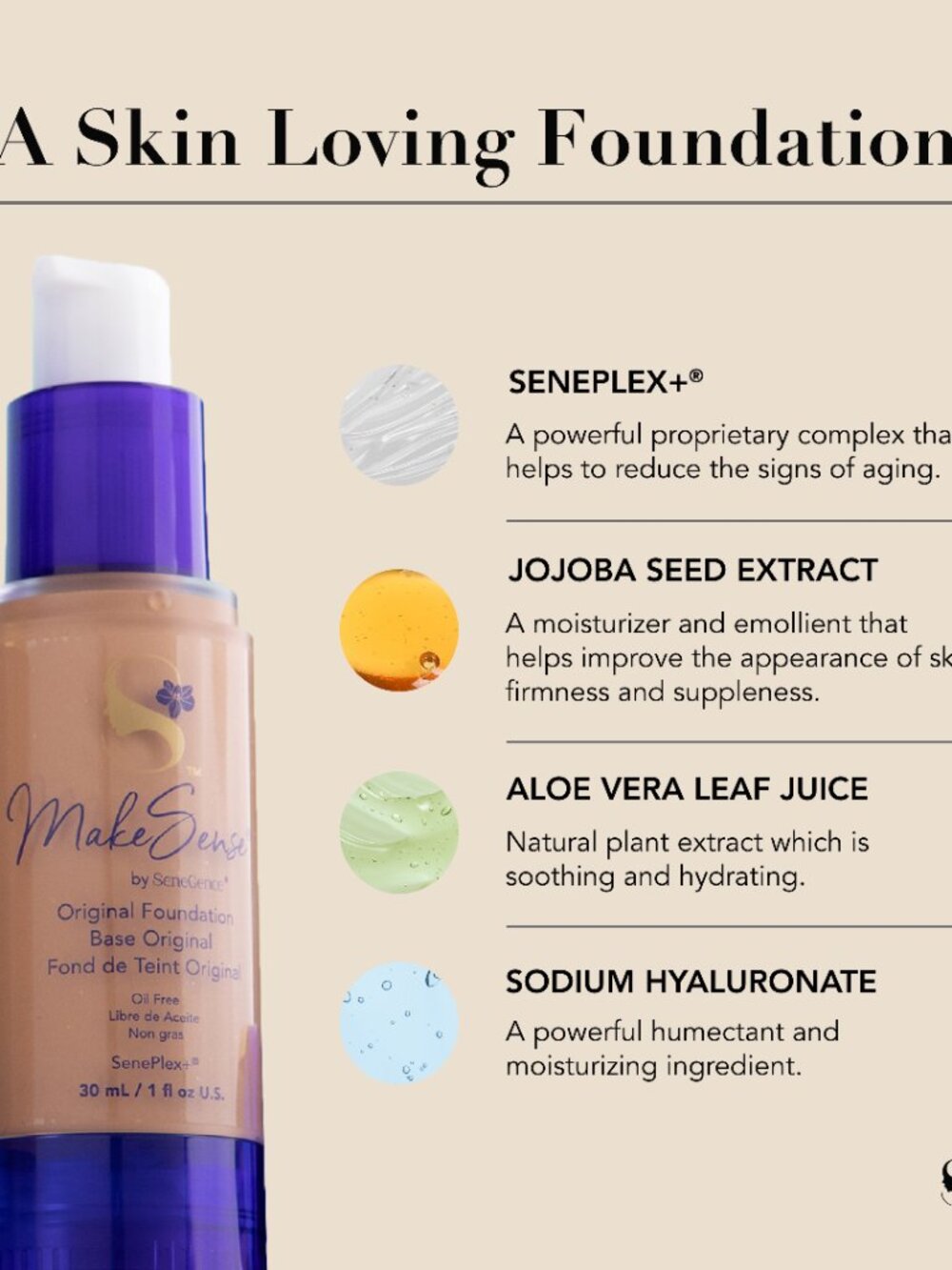 Almond MakeSense Original Foundation - Picture 7 of 7
